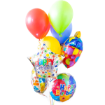 Geburtstagsballon und Schokoladen-Set