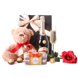 Prosecco and Teddy Romance Set