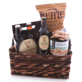 Robust Beer and Snacks Gift Basket