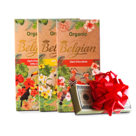 Tenge with Three Bars of Chocolate