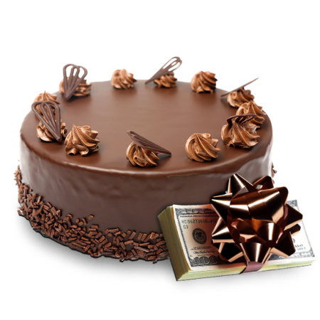 Tenge with a Chocolate Cake