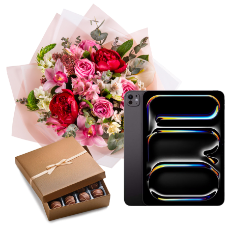 iPad PRO and Pink Blooms Gift Set