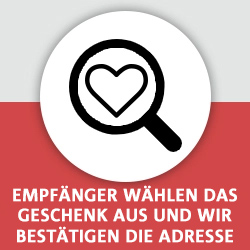 Ihr Empfänger wählt sein Geschenk aus